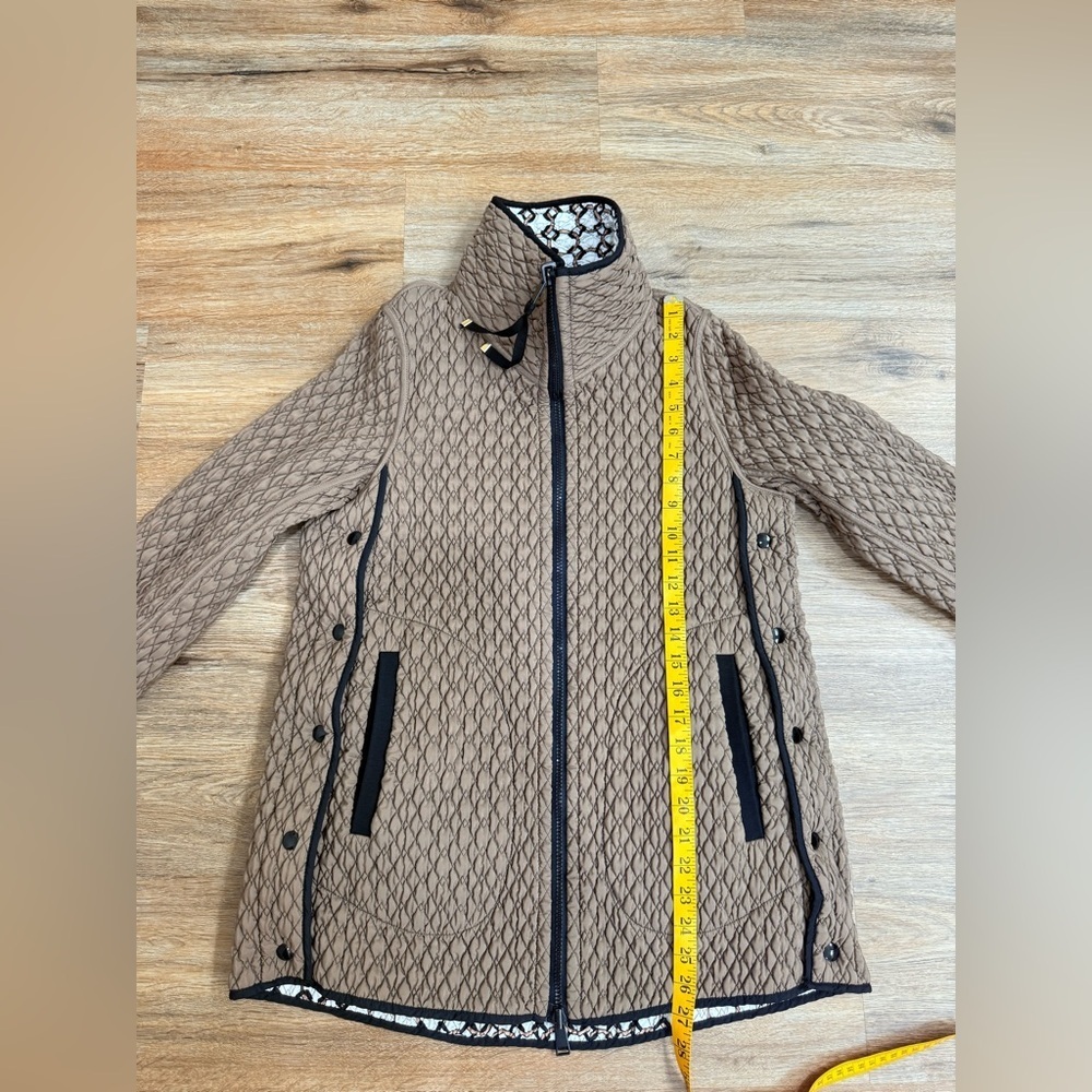 LANDI Fancy Reversible Trapuntino Quilted Women's Jacket Made in Italy Size S - Picture 10 of 11